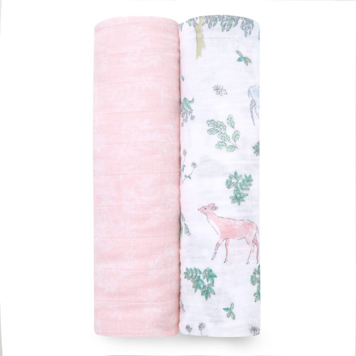 Aden and Anais  Classic Swaddles 2-pack Forest Fantasy