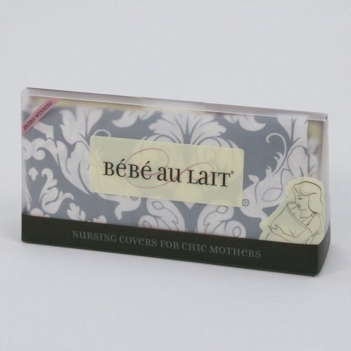 Bebe Au Lait - Nursing Cover Premium Cotton Chateau Silver