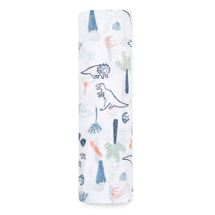 Aden by Aden and Anais - Classic Muslin Swaddle Single Dinotime