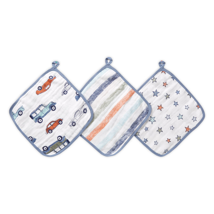 Aden by Aden and Anais Washcloth Sets 3-pack Hit the Road