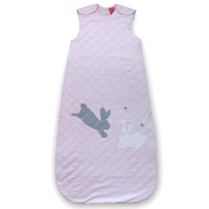Plum - 2.5 tog Sleeping Bag with Room Thermometer Classic Bunnies