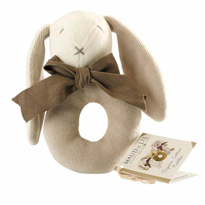 Maud n Lil Ring the Bunny Organic Toy Rattle