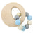 Hess Spielzeug - Rattle Circle Natural Blue Made in Germany