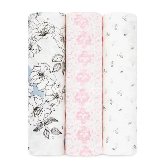 Aden and Anais | Bamboo Silky Soft Swaddles 3-pack Meadowlark