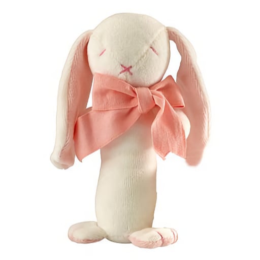 Maud n Lil Rose the Bunny Organic Toy Stick Rattle